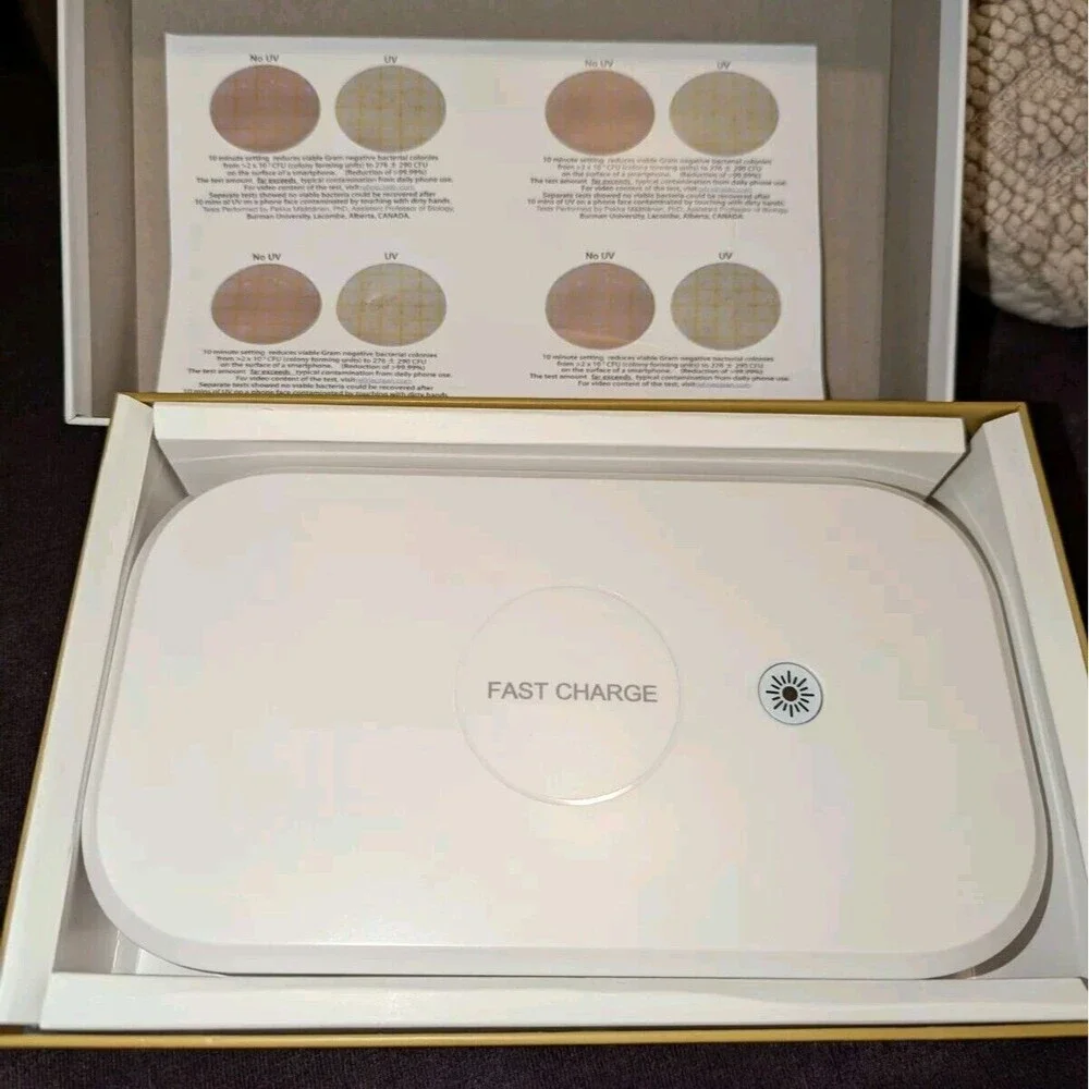 Re FineClean MultiPurpose Wireless Charging Mobile Phone UV Light Sanitizer‎